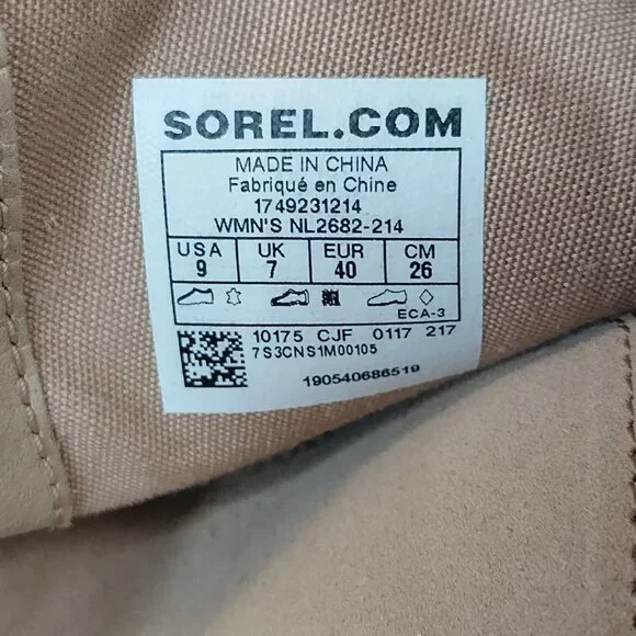 SOREL Farah Tan Booties with Flaws Women US 9 - Picture 16 of 16